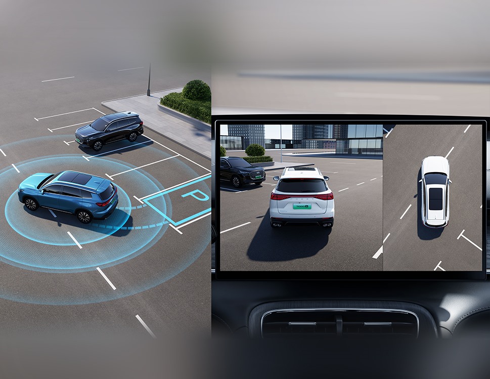 CHERY Tiggo 8 - Interiér - 360° kamerový systém